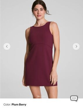 SPANX Plum Berry Sleeveless Mini Shift Dress